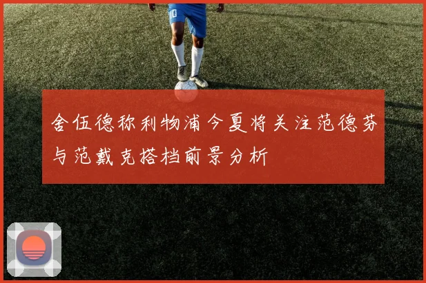 舍伍德称利物浦今夏将关注范德芬与范戴克搭档前景分析
